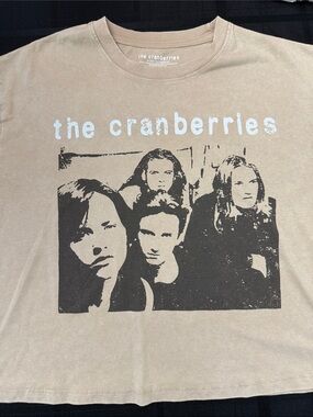Hybrid Apparel The Cranberries Graphic Tee in Tan and Black